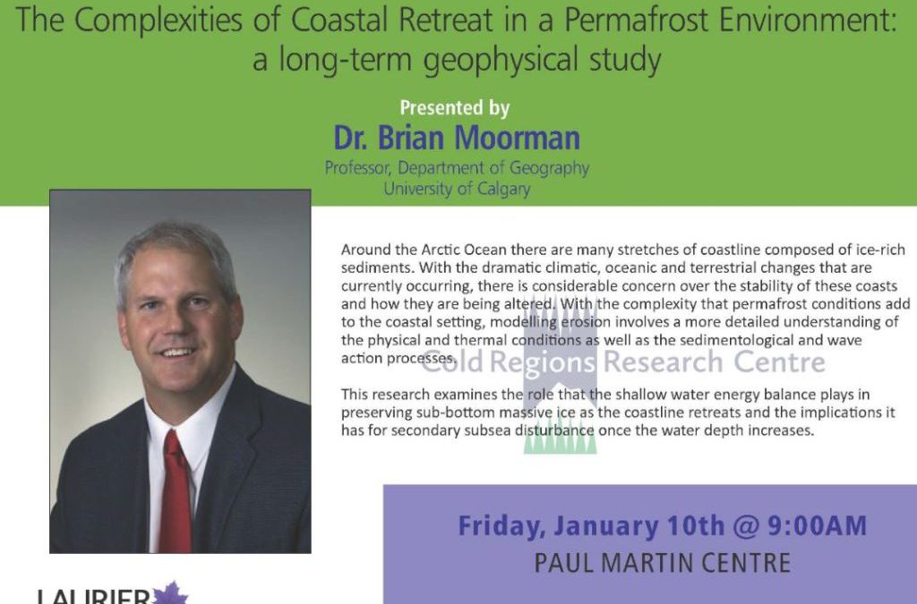 Guest Lecture: Dr. Brian Moorman, Friday Jan 10th 9am @ Wilfrid Laurier University — Paul Martin Centre