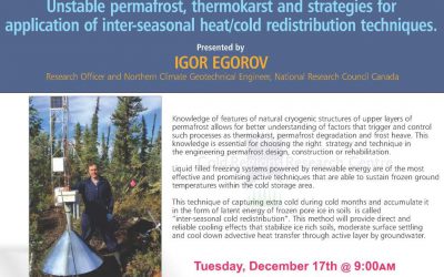 Guest Lecture: Igor Egorov, Dec 17@ 9am WLU Paul Martin Centre